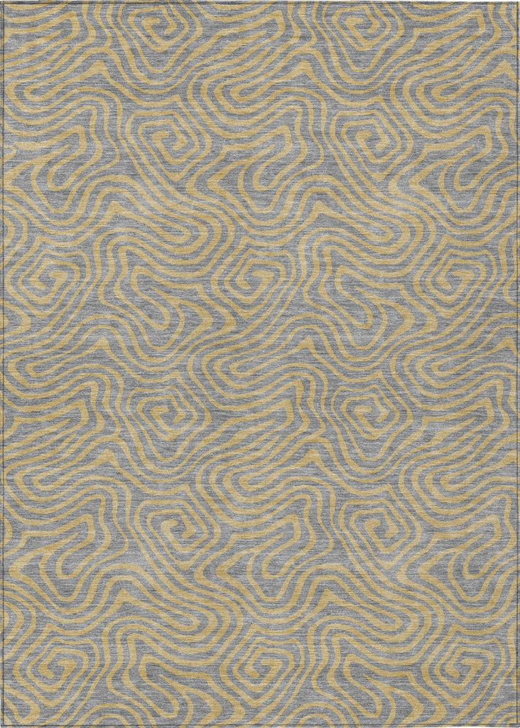 Piper Looms Chantille Swirls ACN1031 Gray Machine Washable Area Rug main image