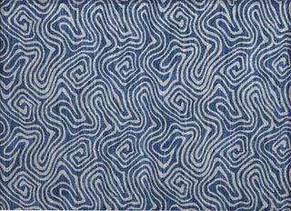 Piper Looms Chantille Swirls ACN1031 Navy Machine Washable Area Rug Scatter Main Image