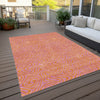 Piper Looms Chantille Swirls ACN1031 Pink Machine Washable Area Rug Outdoor Lifestyle Image Feature