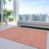 Piper Looms Chantille Swirls ACN1031 Pink Machine Washable Area Rug Outdoor Lifestyle Image Feature