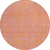 Piper Looms Chantille Swirls ACN1031 Pink Machine Washable Area Rug Round Main Image