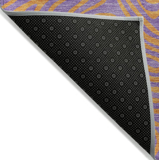 Piper Looms Chantille Swirls ACN1031 Purple Machine Washable Area Rug Backing Image