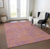 Piper Looms Chantille Swirls ACN1031 Purple Machine Washable Area Rug Lifestyle Image Feature