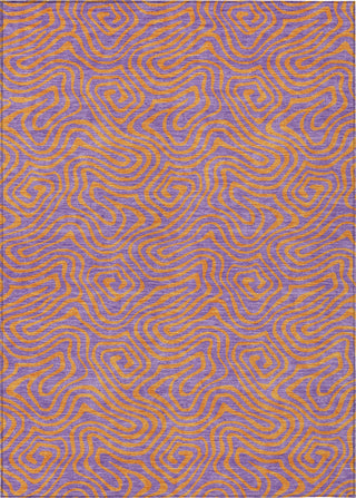 Piper Looms Chantille Swirls ACN1031 Purple Machine Washable Area Rug main image