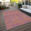 Piper Looms Chantille Swirls ACN1031 Purple Machine Washable Area Rug Outdoor Lifestyle Image Feature