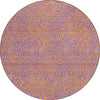 Piper Looms Chantille Swirls ACN1031 Purple Machine Washable Area Rug Round Main Image