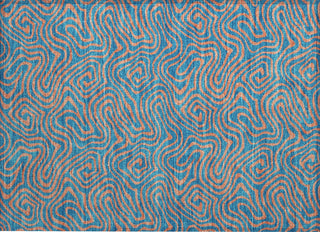 Piper Looms Chantille Swirls ACN1031 Teal Machine Washable Area Rug Scatter Main Image