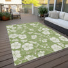 Piper Looms Chantille Floral ACN1032 Aloe Machine Washable Area Rug Outdoor Lifestyle Image Feature