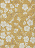 Piper Looms Chantille Floral ACN1032 Gold Machine Washable Area Rug main image
