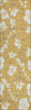 Piper Looms Chantille Floral ACN1032 Gold Machine Washable Area Rug Runner Main Image