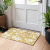 Piper Looms Chantille Floral ACN1032 Gold Machine Washable Area Rug Scatter Lifestyle Image Feature