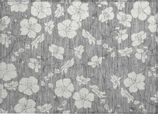 Piper Looms Chantille Floral ACN1032 Gray Machine Washable Area Rug Scatter Main Image