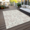 Piper Looms Chantille Floral ACN1032 Ivory Machine Washable Area Rug Outdoor Lifestyle Image Feature