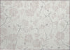 Piper Looms Chantille Floral ACN1032 Ivory Machine Washable Area Rug Scatter Main Image