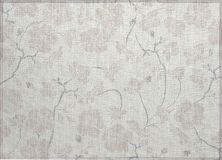 Piper Looms Chantille Floral ACN1032 Ivory Machine Washable Area Rug Scatter Main Image