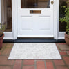Piper Looms Chantille Floral ACN1032 Ivory Machine Washable Area Rug Scatter Outdoor Lifestyle Image Feature