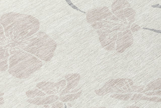 Piper Looms Chantille Floral ACN1032 Ivory Machine Washable Area Rug Swatch Image
