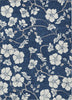 Piper Looms Chantille Floral ACN1032 Navy Machine Washable Area Rug main image