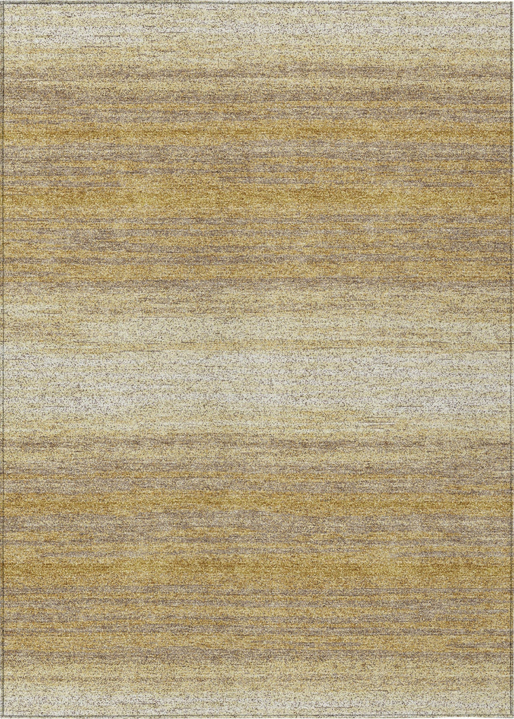 Piper Looms Chantille Stripes ACN1033 Gold Machine Washable Area Rug main image