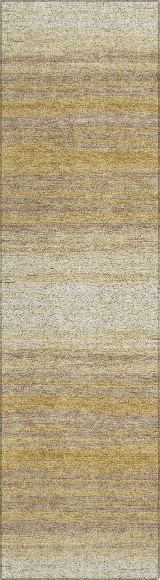 Piper Looms Chantille Stripes ACN1033 Gold Machine Washable Area Rug Runner Main Image