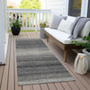 Piper Looms Chantille Stripes ACN1033 Gray Machine Washable Area Rug Runner Outdoor Lifestyle Image Feature