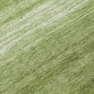 Piper Looms Chantille Stripes ACN1033 Green Machine Washable Area Rug Swatch Image