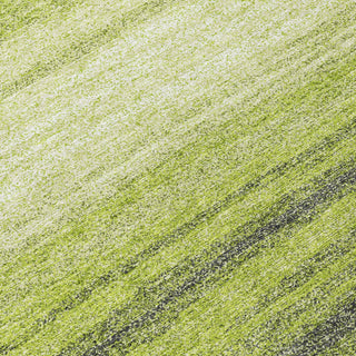 Piper Looms Chantille Stripes ACN1033 Lime Machine Washable Area Rug Swatch Image