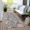 Piper Looms Chantille Floral ACN1034 Gray Machine Washable Area Rug Runner Outdoor Lifestyle Image Feature