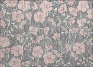 Piper Looms Chantille Floral ACN1034 Gray Machine Washable Area Rug Scatter Main Image