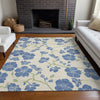 Piper Looms Chantille Floral ACN1034 Linen Machine Washable Area Rug Lifestyle Image Feature
