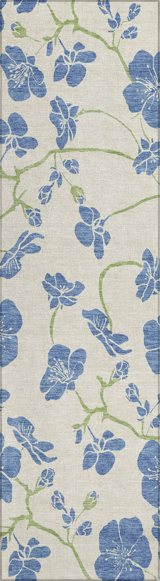 Piper Looms Chantille Floral ACN1034 Linen Machine Washable Area Rug Runner Main Image