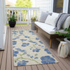 Piper Looms Chantille Floral ACN1034 Linen Machine Washable Area Rug Runner Outdoor Lifestyle Image Feature