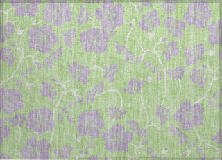 Piper Looms Chantille Floral ACN1034 Mint Machine Washable Area Rug Scatter Main Image