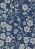 Piper Looms Chantille Floral ACN1034 Navy Machine Washable Area Rug main image