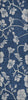 Piper Looms Chantille Floral ACN1034 Navy Machine Washable Area Rug Runner Main Image