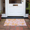 Piper Looms Chantille Floral ACN1034 Pink Machine Washable Area Rug Scatter Outdoor Lifestyle Image Feature