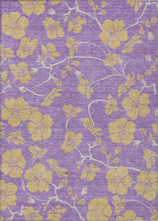 Piper Looms Chantille Floral ACN1034 Purple Machine Washable Area Rug main image