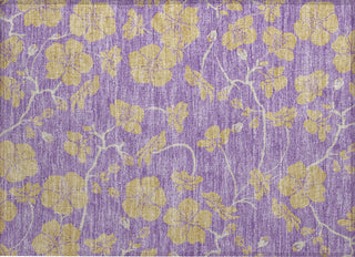 Piper Looms Chantille Floral ACN1034 Purple Machine Washable Area Rug Scatter Main Image