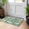 Piper Looms Chantille Floral ACN1034 Sage Machine Washable Area Rug Scatter Lifestyle Image Feature