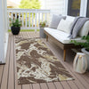 Piper Looms Chantille Abstract ACN1035 Brown Machine Washable Area Rug Runner Outdoor Lifestyle Image Feature