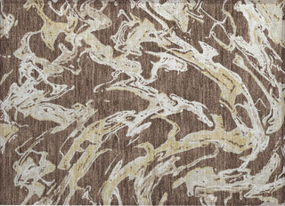 Piper Looms Chantille Abstract ACN1035 Brown Machine Washable Area Rug Scatter Main Image