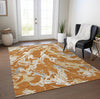 Piper Looms Chantille Abstract ACN1035 Copper Machine Washable Area Rug Lifestyle Image Feature