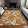 Piper Looms Chantille Abstract ACN1035 Copper Machine Washable Area Rug Lifestyle Image Feature