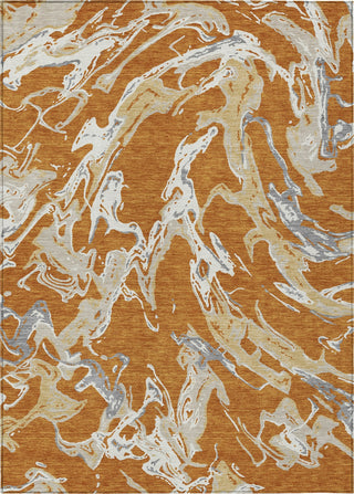 Piper Looms Chantille Abstract ACN1035 Copper Machine Washable Area Rug main image