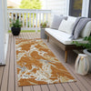 Piper Looms Chantille Abstract ACN1035 Copper Machine Washable Area Rug Runner Outdoor Lifestyle Image Feature