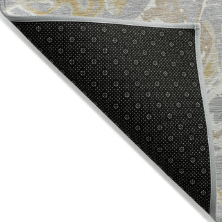 Piper Looms Chantille Abstract ACN1035 Gray Machine Washable Area Rug Backing Image