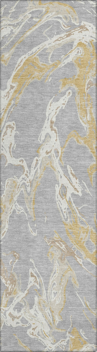 Piper Looms Chantille Abstract ACN1035 Gray Machine Washable Area Rug Runner Main Image