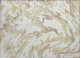 Piper Looms Chantille Abstract ACN1035 Ivory Machine Washable Area Rug Scatter Main Image