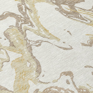 Piper Looms Chantille Abstract ACN1035 Ivory Machine Washable Area Rug Swatch Image