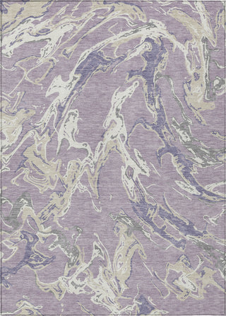 Piper Looms Chantille Abstract ACN1035 Lavender Machine Washable Area Rug main image